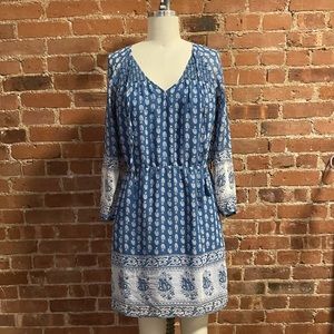 Madewell Paisley Longsleeve Dress